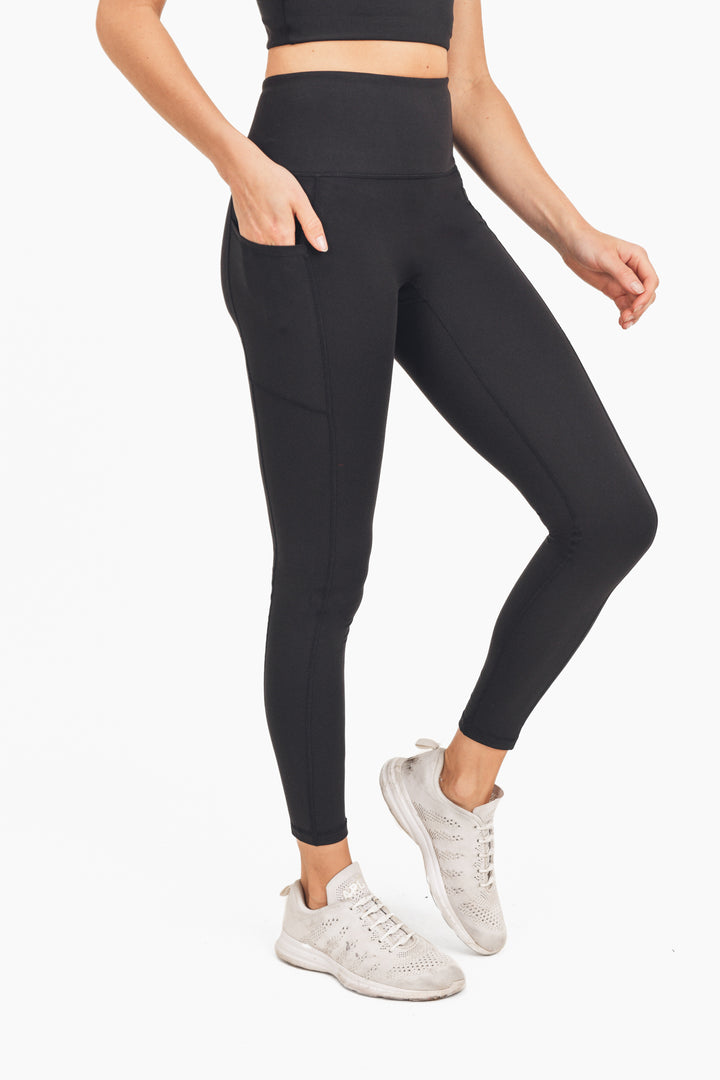 Mono B Flare Swoop Back High-Waisted Leggings - Online Only – My