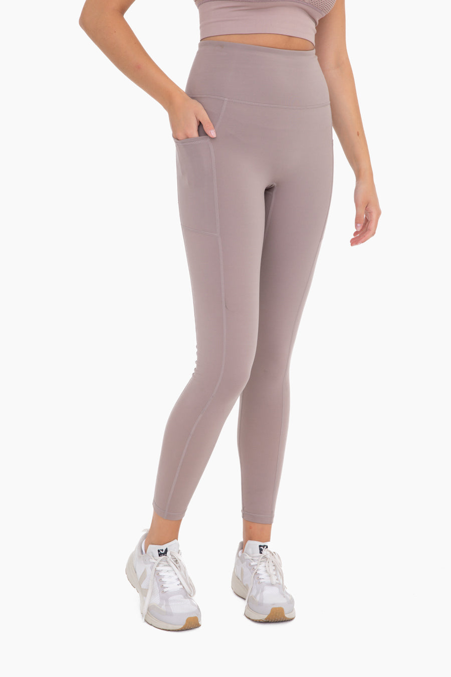 Mono B Leggings With Pockets in Pink – Tried and True Boutique